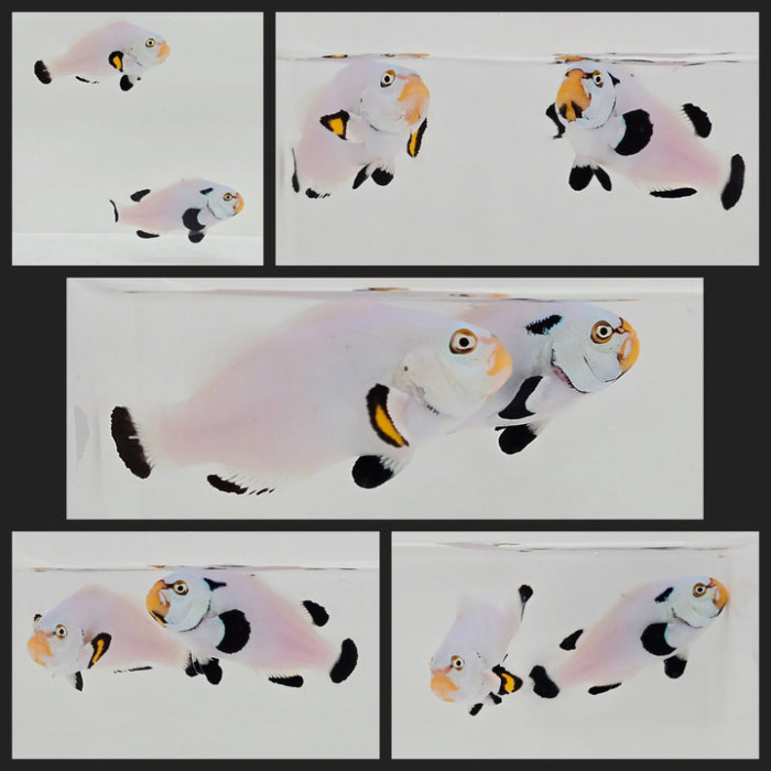 Clownfish Bonded Pair Silver-Eye Platinum