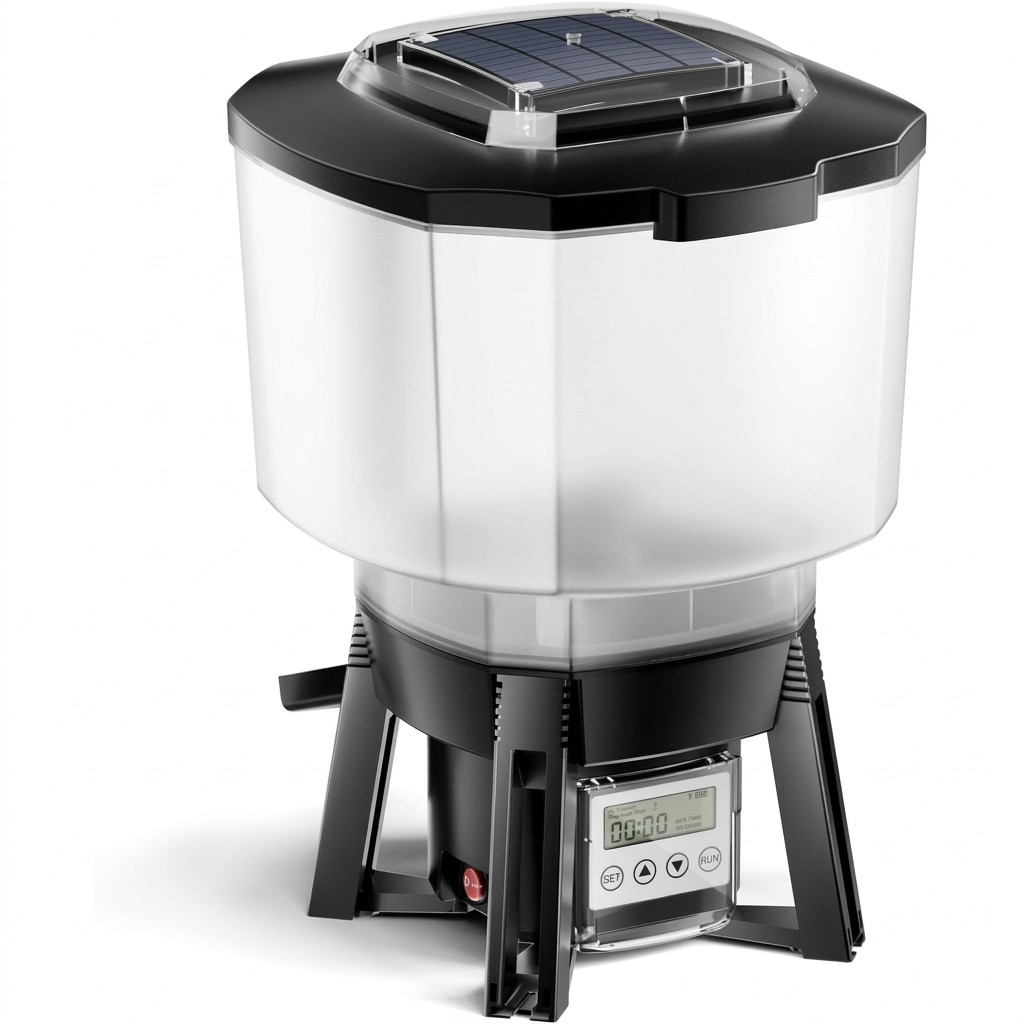 Grech CFF-212 Automatic Solar Power Pond Feeder Container