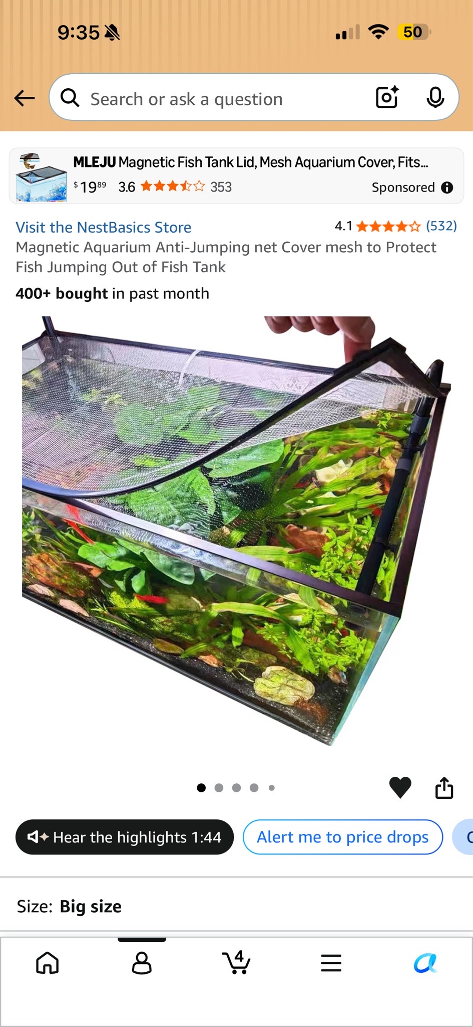 Using a magnetic mesh lid for reef tank upgrades