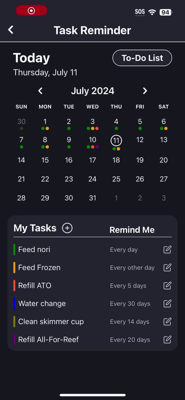 ✨ New Feature: Task Reminders! ✨ 📅 Stay On Top of Your Aquarium Mai...