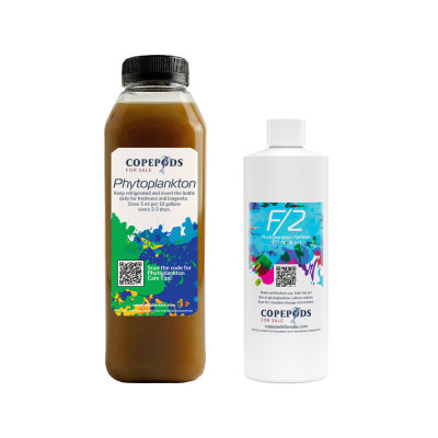Live T-Iso Phytoplankton (Tisochrysis lutea) 32oz — With F/2 Fertilizer