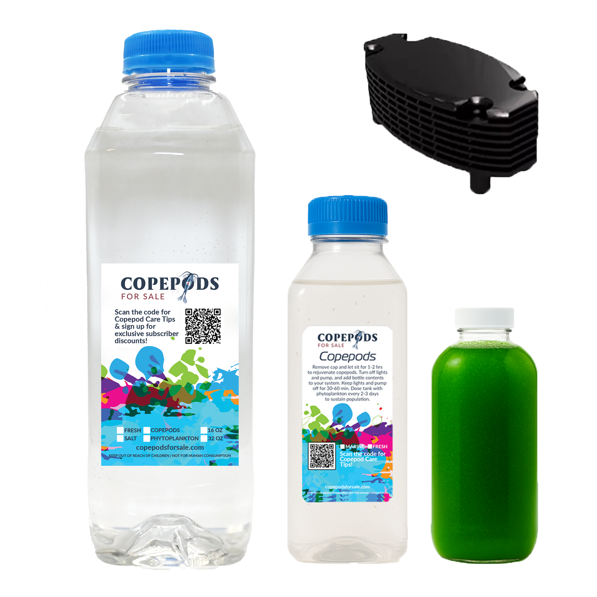 Mandarin Starter Kit – 32oz Mandarin Mix + XL Tig Pods + Phytoplankton + Pod Hotel