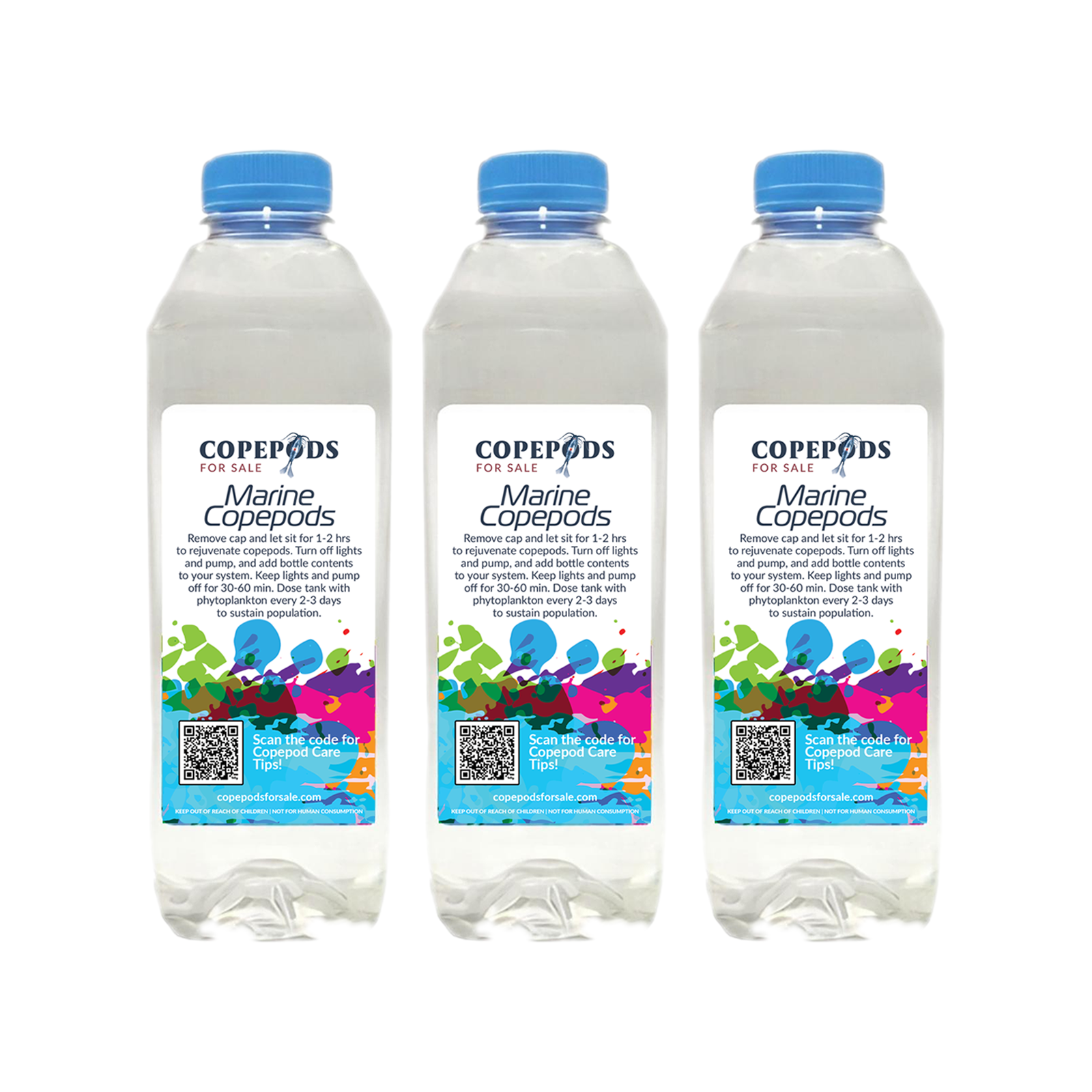 3-Pack Copepods 96oz | Tisbe, Trigio & Apocyclops