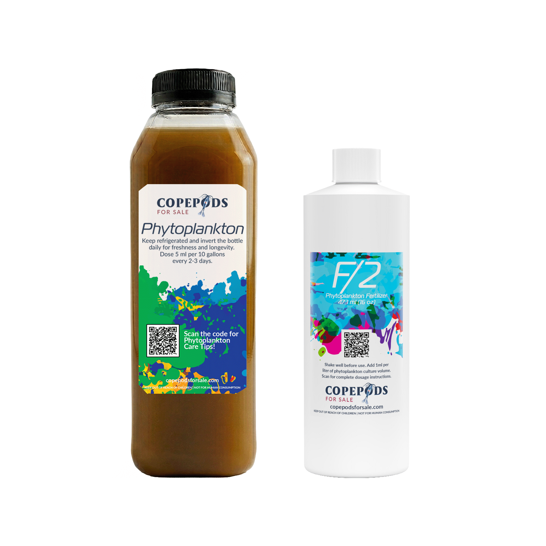 Live T-Iso Phytoplankton (Tisochrysis lutea) 32oz — With F/2 Fertilizer