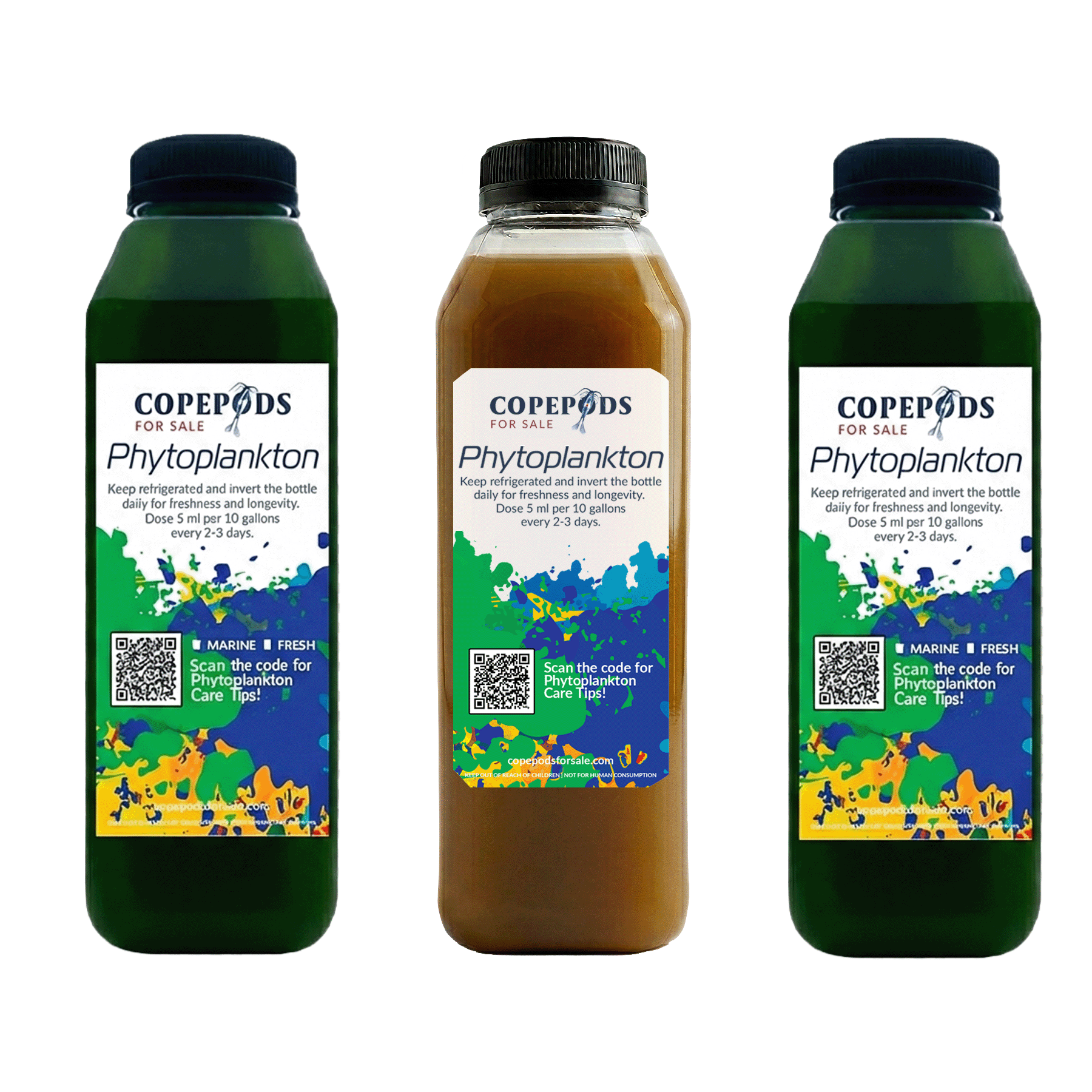 Phyto Trio Kit Live T-Iso, Tetraselmis & Nannochloropsis (3×16oz)